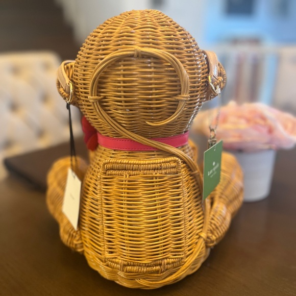 Kate Spade Rambling Roses Wicker Monkey - Picture 2 of 9